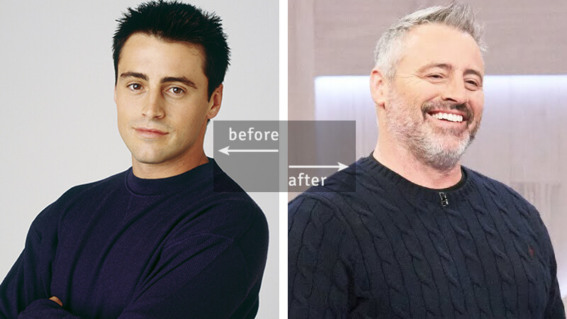 Matt LeBlanc Then and Now