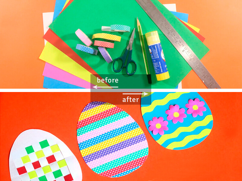 3 Easy Paper Easter Egg Decoration Ideas