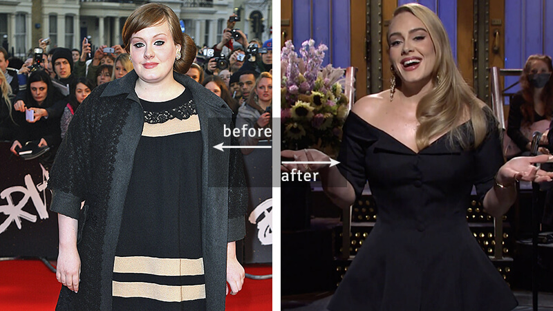 Adele Weight Loss - Before & After